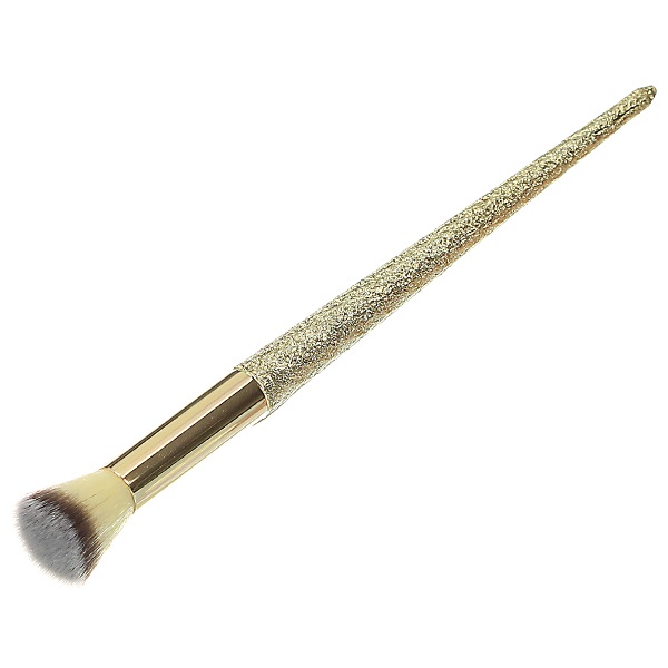 MEI LINDA GLITTER GOLD COLLECTION BRUSH (MD4230) : meilinda เมลินดา แปรงแต่งหน้า ขนนุ่ม x 1 ชิ้น abcmall