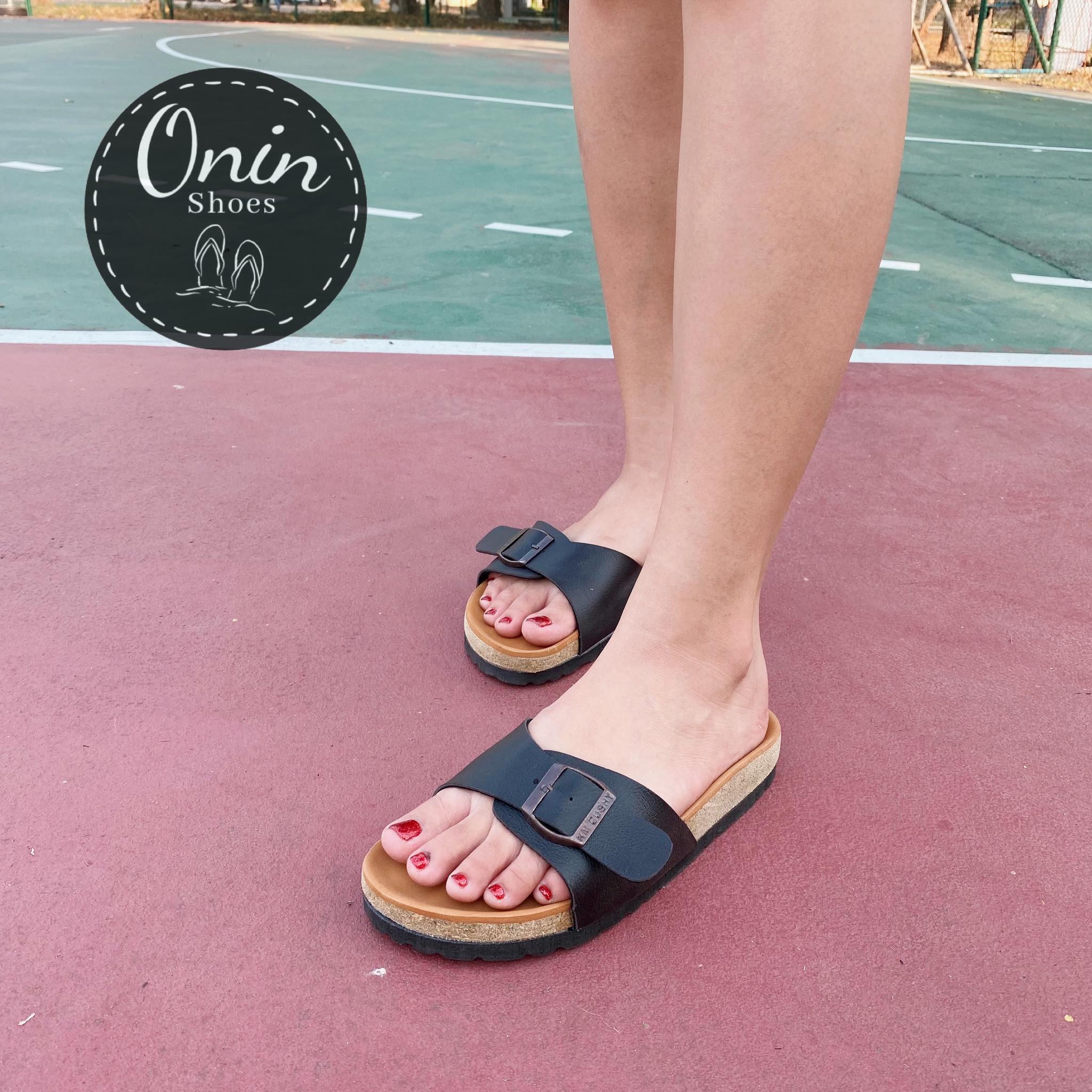 รองเท้าแตะแฟชั่นรุ่น#Fashion sandal รุ่น onin_17รองเท้าแตะแนว#(สินค้าพร้อมส่งทุกชิ้น คุณภาพเกรดงานนำเข้า)