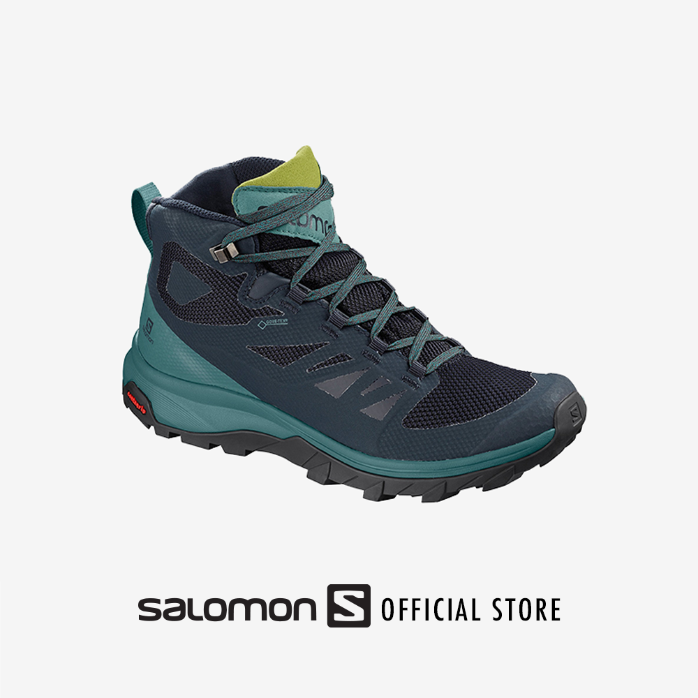 SALOMON OUTLINE MID GTX W SHOES รองเท้าปีนเขา รองเท้าผู้หญิง รองเท้าเดินป่า Hiking ปีนเขา