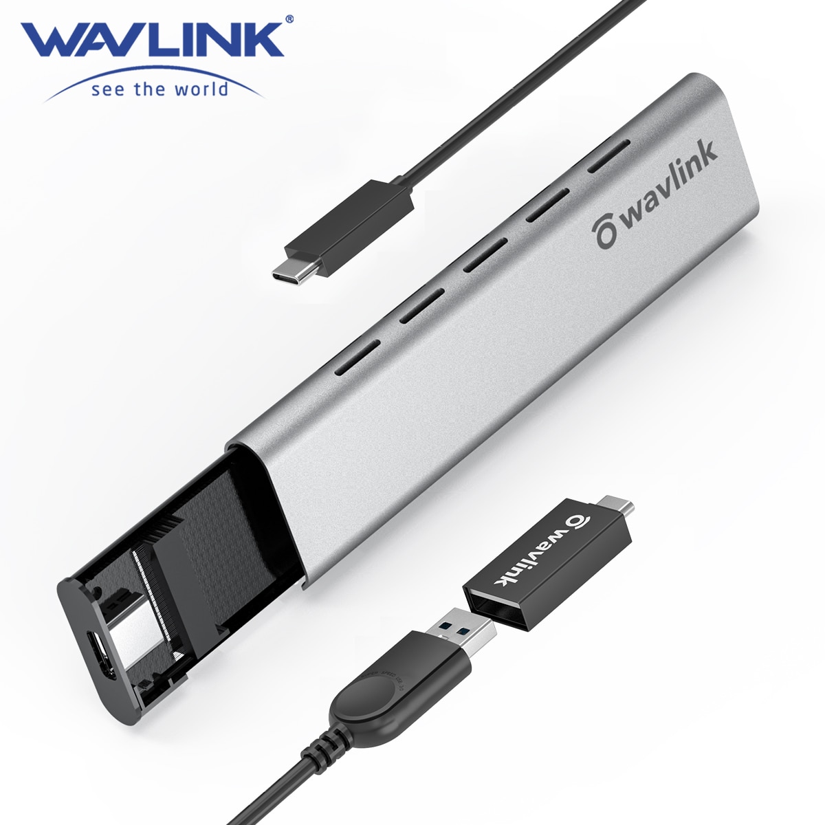 Donfi Wavlink M2 SSD Case M.2 To USB 3.1 Gen 2 Nvme SSD Enclosure For Nvme