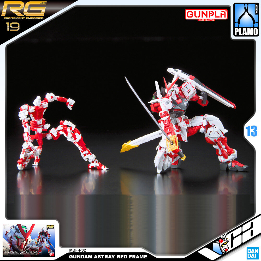 ⭐️ BANDAI GUNPLA REAL GRADE RG 1/144 GUNDAM ASTRAY RED FRAME ประกอบ หุ่นยนต์ โมเดล กันดั้ม กันพลา ของเล่น VCA GUNDAM