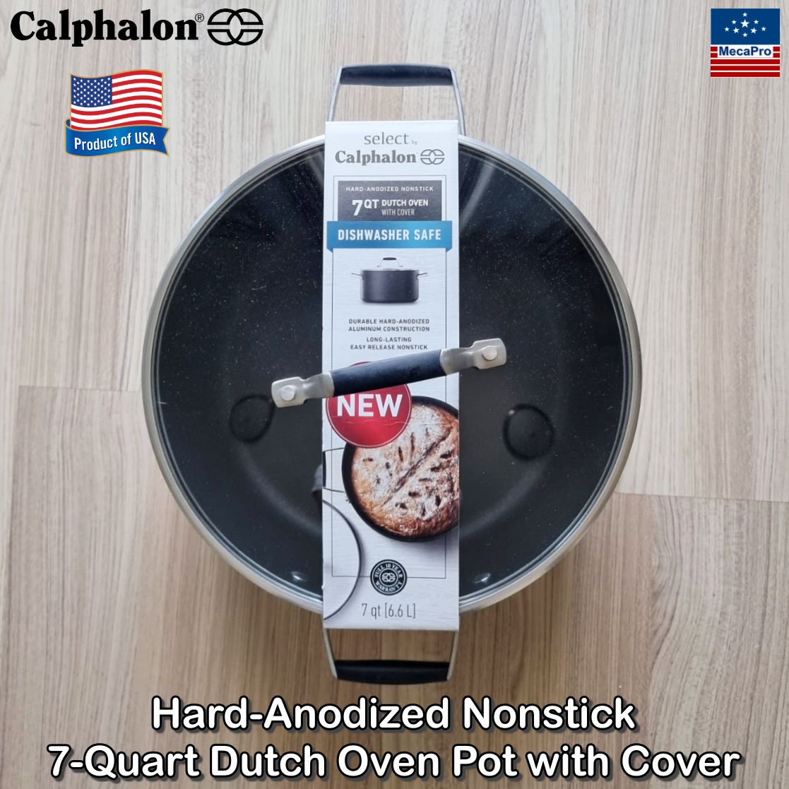 Select by Calphalon® Hard-Anodized Nonstick 5-Quart or 7-Quart Dutch Oven Pot with Cover คาลฟาลอน หม้อ เคลือบนอนสติ๊ก พร้อมฝาปิด ราคา 5,795 บาท*ส่งฟรี