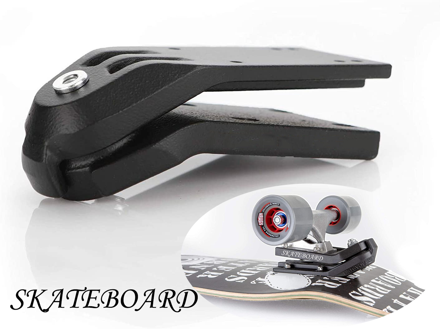 Skateboard Surf and Rail Adapter Surfskate Truck Fits Any Board - Carve & Cruise Like a Surfboard