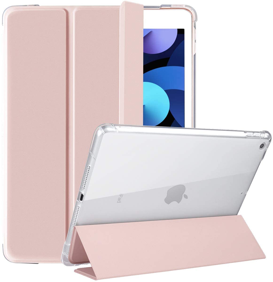 Smart case เคสไอแพดมีที่ใส่ปากกา รุ่น มินิ 1/2/3 , มินิ 4/5 , iPad Air1/2 9.7 , iPad Gen5/6 , iPad Gen7/8 10.2 , iPad Air3 10.5 , iPad Air4 10.9 , iPad Pro 11 เคสใสมีที่ใส่ปากกา เคสไอแพด