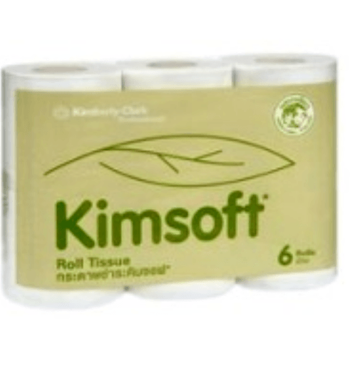 GHBathroom_Mall-กระดาษชำระม้วนเล็กKimsoft2ชั้น9.6cm.x17.6m.(6ม้วน/แพ็ค) ร้านค้าเเนะนำ ราคา 38 บาท*ส่งฟรี