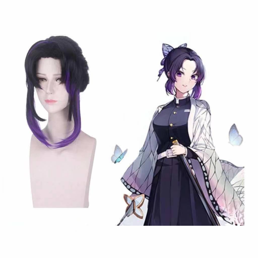 Demon Slayer Kamado Kimetsu NO Yaiba ชุดคอสเพลย์ Wigs Hair Cosplayชุด ชุดคอสเพลย์ Anime วิกผม