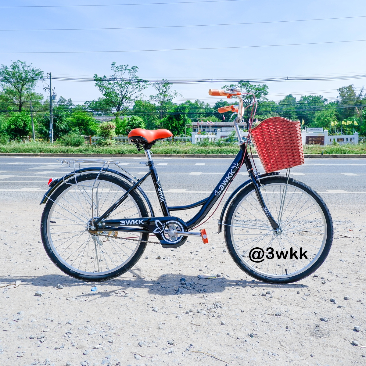 จักรยานแม่บ้าน 3wkk รุ่น วานิลลา ขนาด 20 นิ้ว วงล้ออัลลอยด์ จานดูด ปั่นเบากว่ารุ่นปกติ สไตล์ญี่ปุ่น