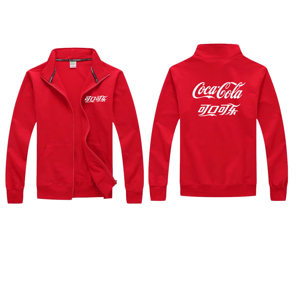 Coca-Cola เสื้อTเสื้อสไปรท์บุคลิกภาพที่กำหนดเองหลวมเครื่องมือเสื้อกันหนาวเสื้อแจ็คเก็ตเสื้อกั๊กที่กำหนดเองlogo