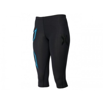 2561 2XU Women s 3/4 Compression Tights กางเกงขายาวรัดกล้ามเนื้อ - WA1943b - Black/Blue XS