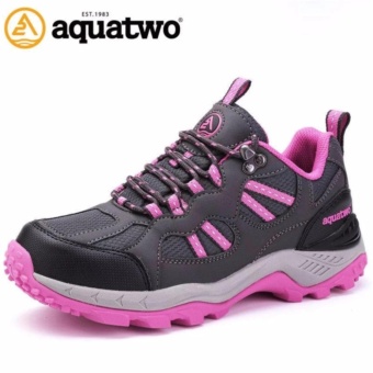 2561 รองเท้าวิ่งเทรล สำหรับผู้หญิง Aquatwo รุ่น 304 กันน้ำอย่างดี ใส่เดินป่า ปีนเขาอย่างมั่นใจ (สีชมพู)