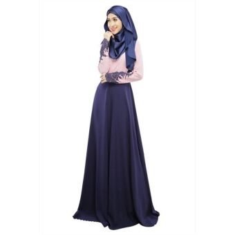 ผ้าลินินผ้าลินินจาก Baju Raya ชาวมุสลิมพิมพ์ Maxi Jubah(สีน้ำเงินเข้ม) ผ้าลินินผ้าลินินจาก Baju Raya ชาวมุสลิมพิมพ์ Maxi Jubah(สีน้ำเงินเข้ม)