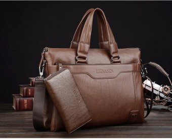 ... Business Men Shoulder Bag Messenger Bag Laptop Computer Oil WaxCowhide Leather Briefcase Men's Tote Handbag ...