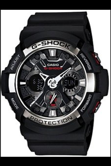 Casio G-shock นาฬิกาข้อมือชาย สายยางเรซิ้น Black รุ่น GA-200-1ADR Casio G-shock นาฬิกาข้อมือชาย สายยางเรซิ้น Black รุ่น GA-200-1ADR