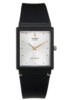 2561 Casio Standard นาฬิกาข้อมือ ชาย และหญิง สายเรซิ่น รุ่น MQ-38-7ADF Black/White
