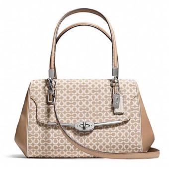 Coach กระเป๋าสะพายมีหูหิ้วสำหรับผู้หญิง รุ่น 25215 สีกากี Coach กระเป๋าสะพายมีหูหิ้วสำหรับผู้หญิง รุ่น 25215 สีกากี