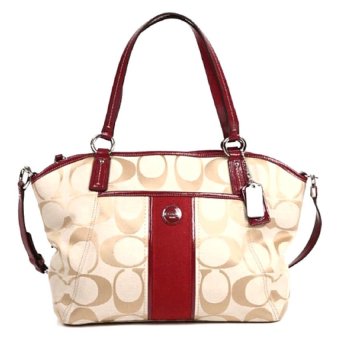 Coach กระเป๋าสะพายมีหูหิ้วสำหรับผู้หญิง รุ่น 28208 สีแดง Coach กระเป๋าสะพายมีหูหิ้วสำหรับผู้หญิง รุ่น 28208 สีแดง