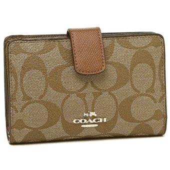 COACH 54023 MEDIUM CORNER ZIP WALLET Brown COACH 54023 MEDIUM CORNER ZIP WALLET Brown