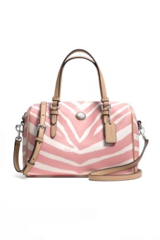 COACH PEYTON ZEBRA PRINT BENNETT SATCHEL รุ่น 33765 (Pink) COACH PEYTON ZEBRA PRINT BENNETT SATCHEL รุ่น 33765 (Pink)
