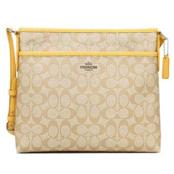 COACH Signature Peyton File Bag Crossbody Bag 34938 Canary COACH Signature Peyton File Bag Crossbody Bag 34938 Canary