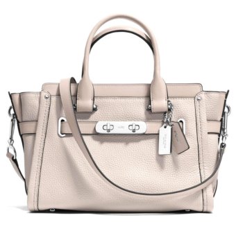 รีวิวพันทิป COACH SWAGGER 27 IN PEBBLE LEATHER รุ่น 34816 Grey Birch เสนอราคา COACH SWAGGER 27 IN PEBBLE LEATHER รุ่น 34816 Grey Birch