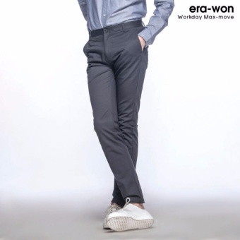 Era-won กางเกงสแลคขายาว ทรงกระบอกเล็ก Workday Maxmove สีเทาเข้ม (Dark Grey) April 2018 - 2 era-won กางเกงสแลคขายาว ทรงกระบอกเล็ก Workday Maxmove สีเทาเข้ม (Dark grey) - 2