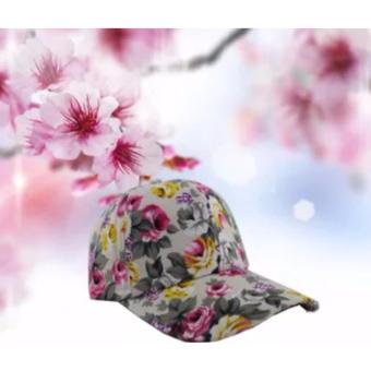 ราคา EXCEED Unisex floral Cap ( WHITE ) หมวกแฟชั่น หมวกวัยรุ่น ลายดอกไม้ MZH001 ( สีขาว )
