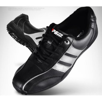 2561 EXCEED Unisex GOLF SHOES BLACK-Silver Colour รองเท้ากอล์ฟ PGM สีดำแถบเงิน XZ001 ( SIZE EU : 38 - EU : 44 )