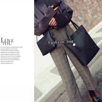 Fashion Bag กระเป๋าเป้ กระเป๋าสะพายข้างสีดำ