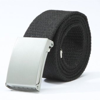 Fashion Women and Men Candy Color canvas belt (black) Fashion Women and Men Candy Color canvas belt (black)