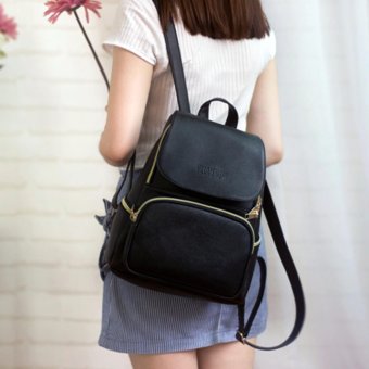จัดโปรโมชั่น Girly Bags กระเป๋าสะพายหลังผู้หญิง เป้เกาหลี กระเป๋าเป้สะพายหลังรุ่น GP-131 (สีดำ) ประกาศขาย Girly Bags กระเป๋าสะพายหลังผู้หญิง เป้เกาหลี กระเป๋าเป้สะพายหลังรุ่น GP-131 (สีดำ)