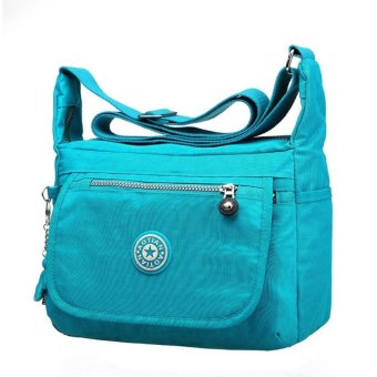 Korea กระเป๋าสะพายผ้ากันน้ำ รุ่น G012-3 - สีฟ้าเข้ม Korea กระเป๋าสะพายผ้ากันน้ำ รุ่น G012-3 - สีฟ้าเข้ม