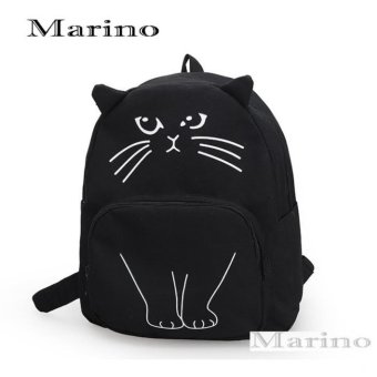 กระเป๋าเป้ กระเป๋าสะพายหลังรูปแมวสีดำ No.0212 - Black กระเป๋าเป้ กระเป๋าสะพายหลังรูปแมวสีดำ No.0212 - Black