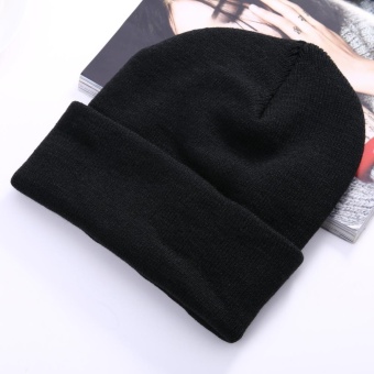Men Women Beanie Knit Ski Cap Hip-Hop Winter Warm Unisex Hat(Coffee) - intl Men Women Beanie Knit Ski Cap Hip-Hop Winter Warm Unisex Hat(Coffee) - intl