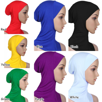 Moonar หญิงมุสลิมสวมผ้าคลุมหัวแบบอิสลามใส่ผ้าฝ้ายคอปกฮิญาบ (สีดำ) June 2018 - 2 Moonar หญิงมุสลิมสวมผ้าคลุมหัวแบบอิสลามใส่ผ้าฝ้ายคอปกฮิญาบ (สีดำ) - 2