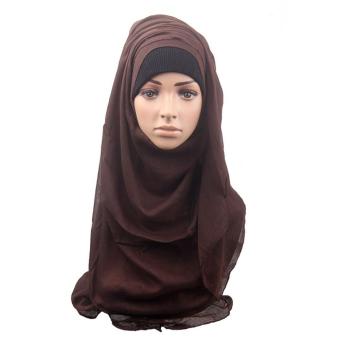 Muslim Hijab Islamic Women Kerchief Scarf Hijabs Shawls Solid HeadScarves 175-180cm - intl Muslim Hijab Islamic Women Kerchief Scarf Hijabs Shawls Solid HeadScarves 175-180cm - intl