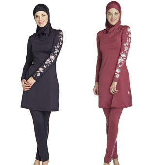 สาวไซส์พิเศษพิมพ์ชุดว่ายน้ำของมุสลิมใหม่แฟชั่นชุดว่ายน้ำว่ายเล่นใส่Muslimah อิสลามเสื้อผ้ากีฬา สาวไซส์พิเศษพิมพ์ชุดว่ายน้ำของมุสลิมใหม่แฟชั่นชุดว่ายน้ำว่ายเล่นใส่Muslimah อิสลามเสื้อผ้ากีฬา