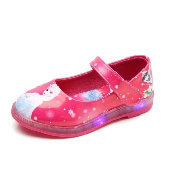 ขาย New Magic Lamp Light Shoes Children's Shoes Led USB Shoes GirlSandadals-Rose - intl