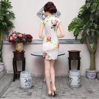 New Spring Fashion Improved Thin Women Dress Cheongsam - intl New Spring Fashion Improved Thin Women Dress Cheongsam - intl