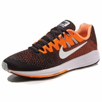 2561 Nike รองเท้าวิ่งผู้ชาย Nike Air Zoom Structure 20 849576-002 (Black/Total Orange/Wolf Grey/White)