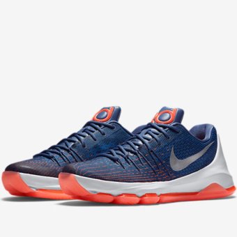 ประเทศไทย NIKE รองเท้าบาส ฟิตเนส NIKE KD8 ลิขสิทธิ์แท้ สี Ocean Fog/White-Midnight Navy-Photo Blue-Bright Mango