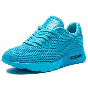 ประเทศไทย Nike รองเท้าแฟชั่นผู้หญิง Nike Women's Air Max 90 Ultra BR 725061-401 (Gamma Blue)