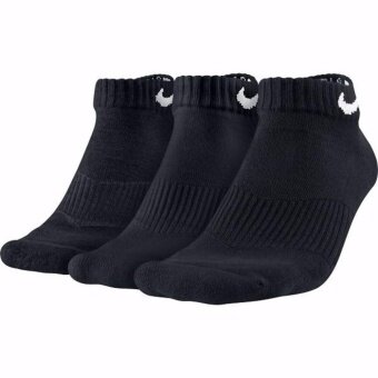 ซื้อ/ขาย Nike Socks ถุงเท้าบาส ถุงเท้าบอล ถุงเท้าหนา สำหรับใส่เล่นกีฬา สำหรับลำลอง แพ็ค 3 คู่ Nike SX4701-001 3PPK Cushion Low Cut Socks