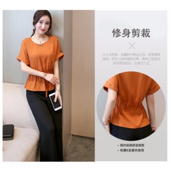 NIMO ชุดเซ็ตเสื้อคอกลม + กางเกง 691 สีน้ำตาล July 2018 - 2 NIMO ชุดเซ็ตเสื้อคอกลม + กางเกง 691 สีน้ำตาล - 2