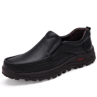 Plus Size 38-48 Men's Fashion Leisure British Genuine Leather ShoesLelaki Kasut Formal (Black) - Intl June 2018 - 2 Plus Size 38-48 Men's Fashion Leisure British Genuine Leather ShoesLelaki Kasut Formal (Black) - intl - 2