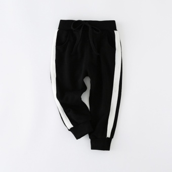 ขาย Unisex Kids Boys Girl Harem Casual Solid Pants Trousers Sport Joggers Dance Sweatpants Slacks Children Clothing Outerwear - intl
