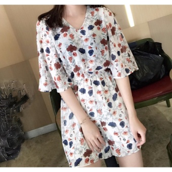 wonderful chiffon Jumpsuits เสื้อสั้นผ้าลายดอกเซ็กซี่สตรีวีคอสั้นมินิเดรสน่ารักเหลือง รุ่น 663(free size) wonderful chiffon Jumpsuits เสื้อสั้นผ้าลายดอกเซ็กซี่สตรีวีคอสั้นมินิเดรสน่ารักเหลือง รุ่น 663(free size)