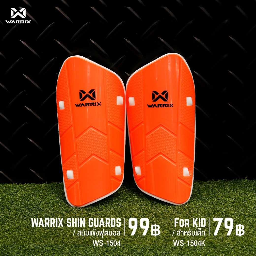 #สนับแข้ง WARRIX SHIN GUARDS รหัส WS-1504K ***เด็ก*** ราคา 79 บาท