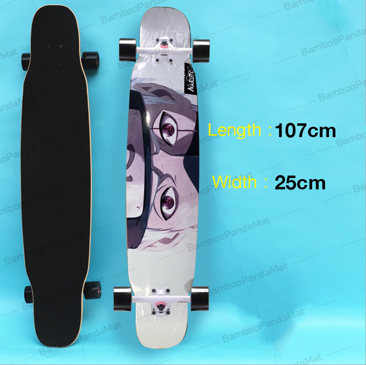 Skateboard ลองบอร์ด Longboard Skateboard (ฟรี! กระเป๋าและอุปกรณ์ครบชุด) ส่งจากไทย3 วันได้รับของ กระดานยาวสเก็ตบอร์ดมืออาชีพ เริ่มต้นผู้ใหญ่วัยรุ่น