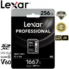 ภาพขนาดย่อของสินค้าLexar 256GB SDXC Professional 1667x (250MB/s)