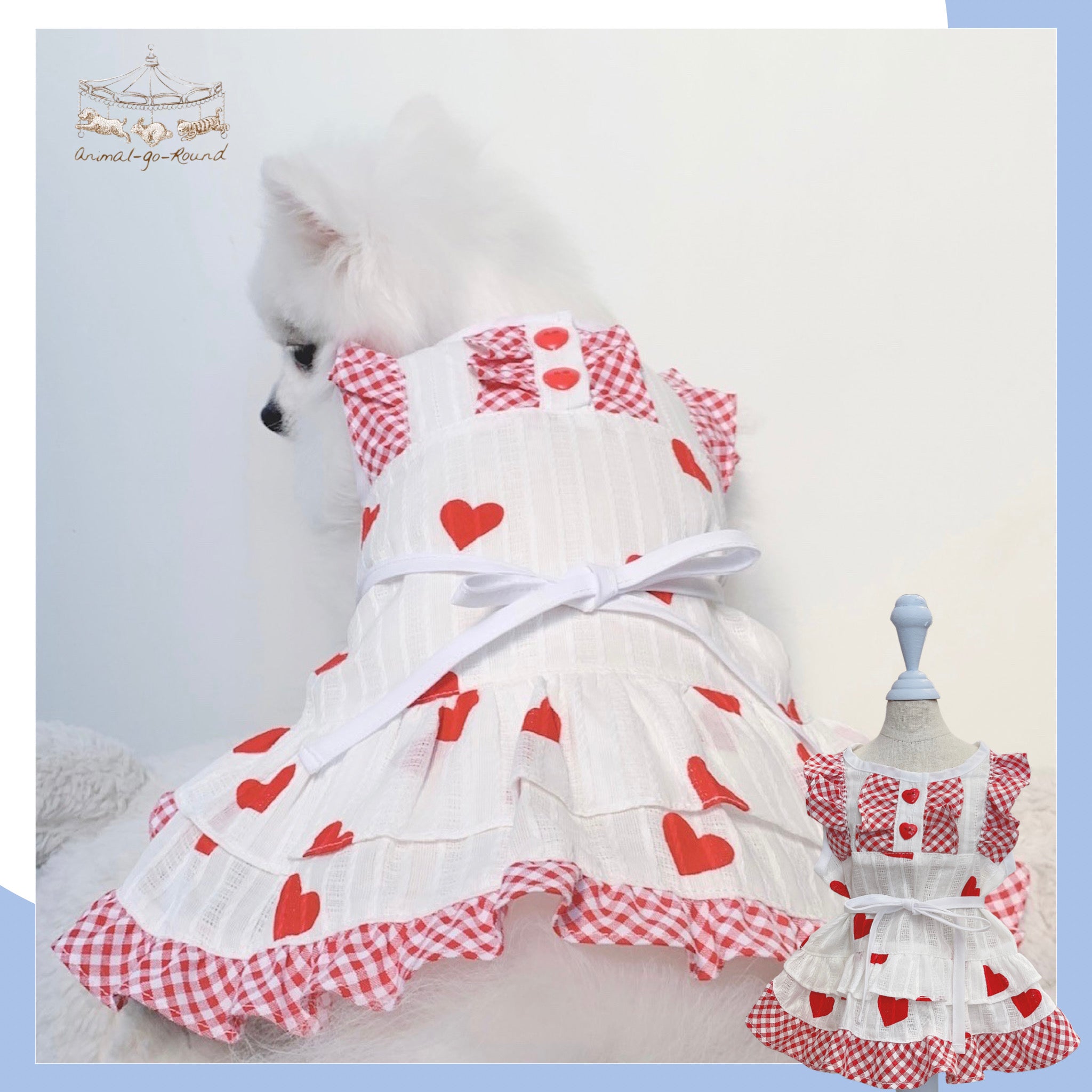 Animal-Go-Round เสื้อผ้าเครื่องแต่งกาย สัตว์เลี้ยง, หมา, แมว, สุนัข รุ่น Jaline Heart ราคา 650 บาท*ส่งฟรี